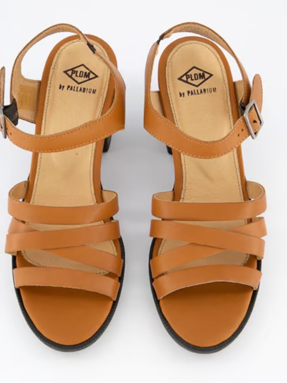 Palladium Women's Strappy Tan Leather Sandals 7.5